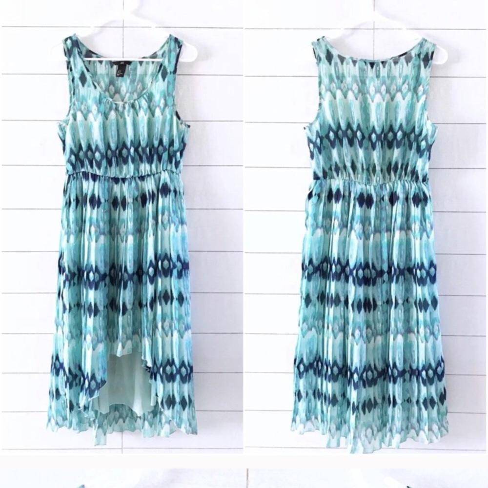 Chevron High Low Dress